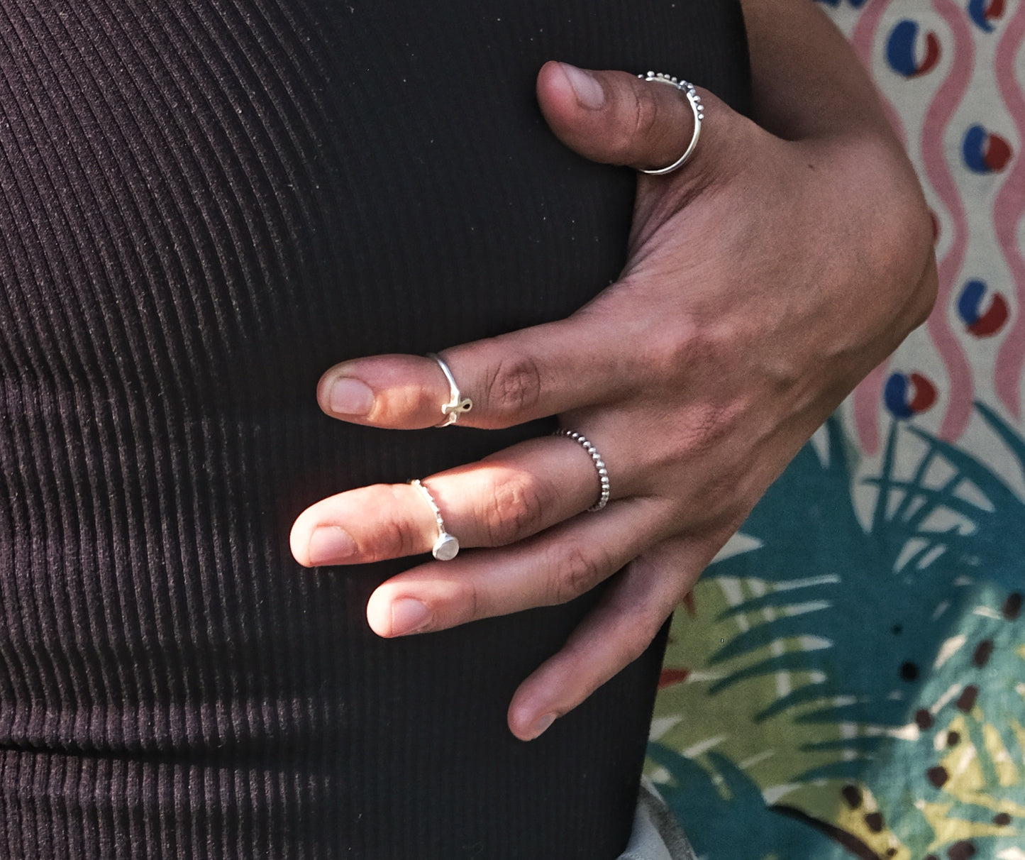 Bubbly Oh Beaded Stacking Ring