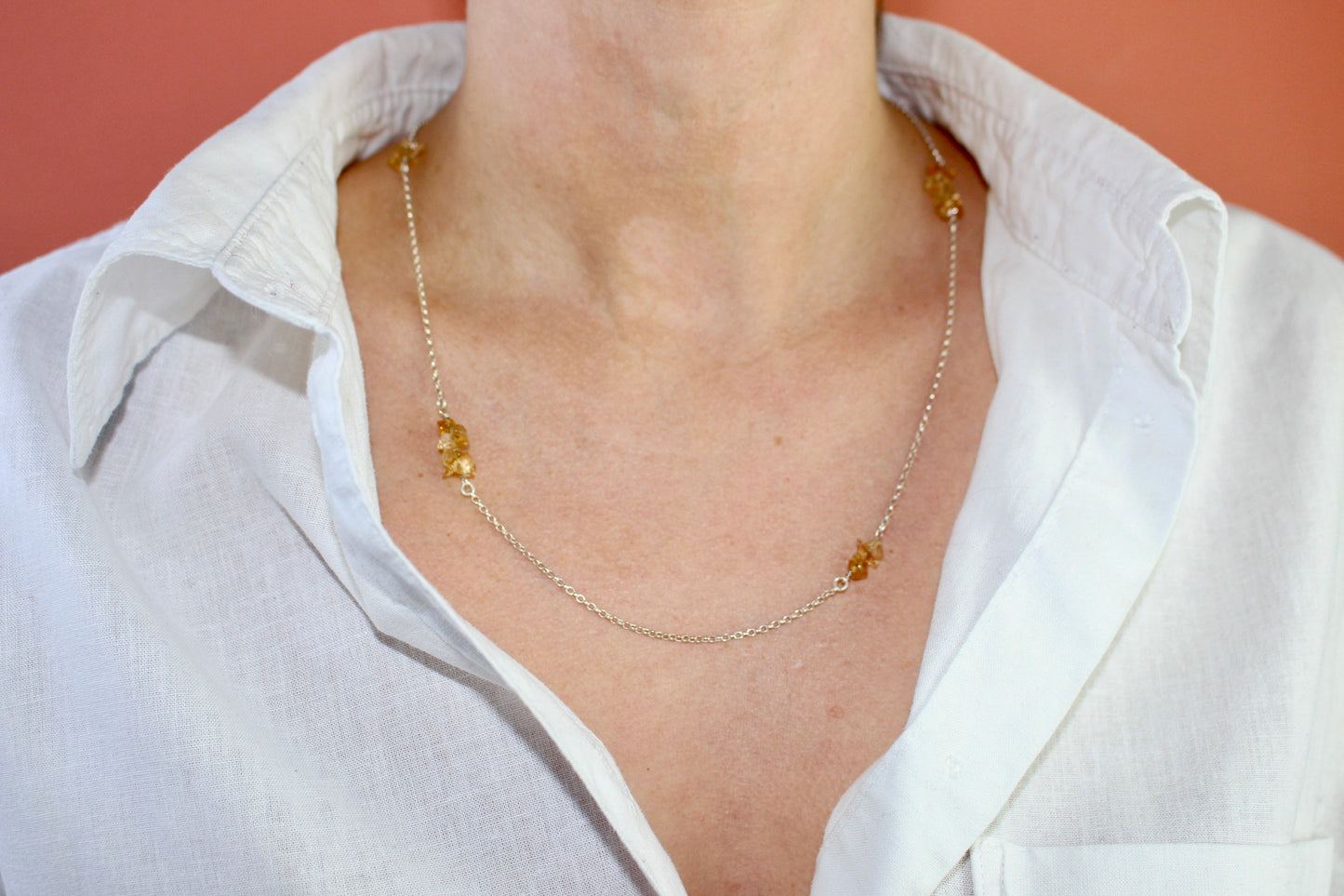 Crystalline Chain Necklace