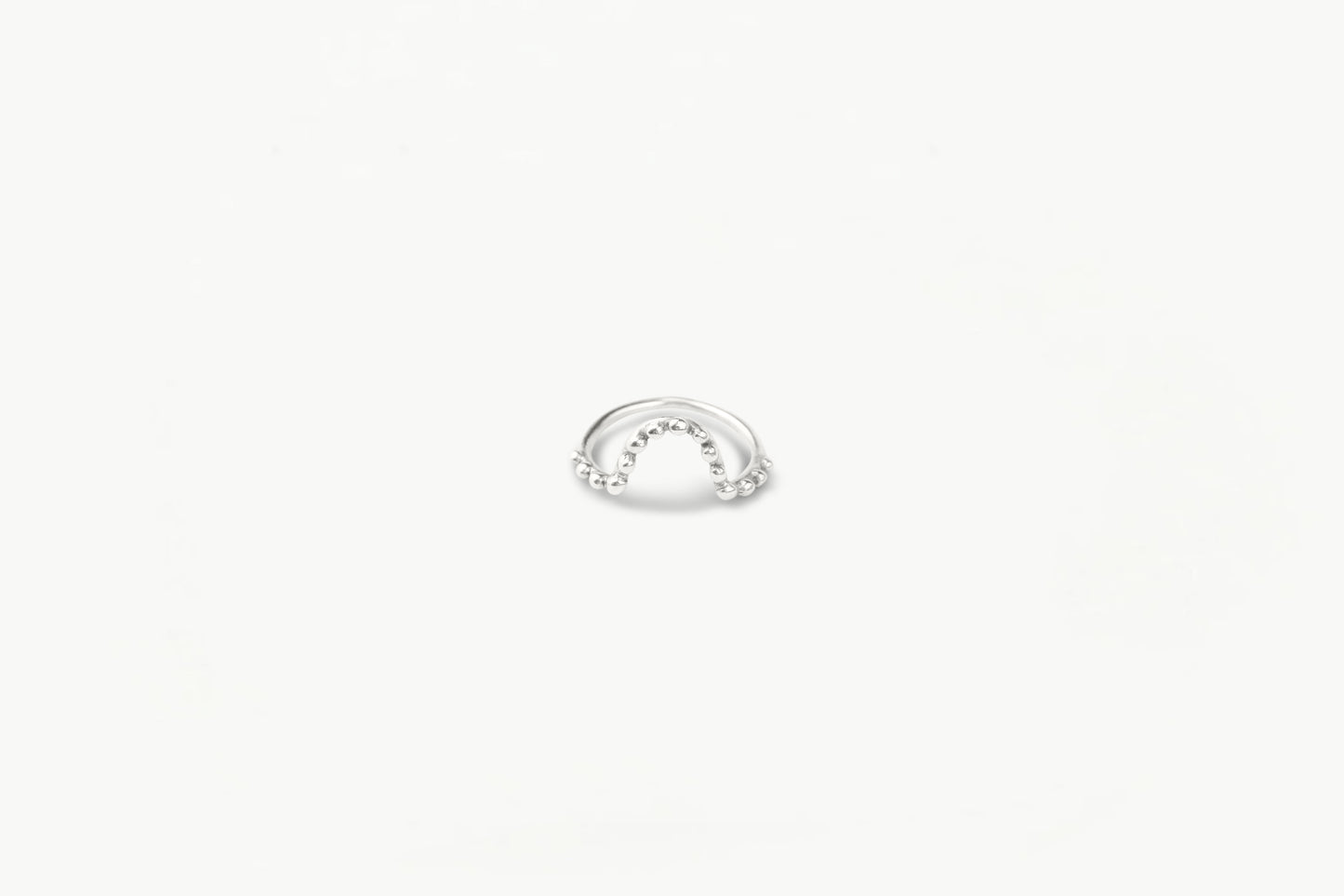 Bubbly U Stacking Ring