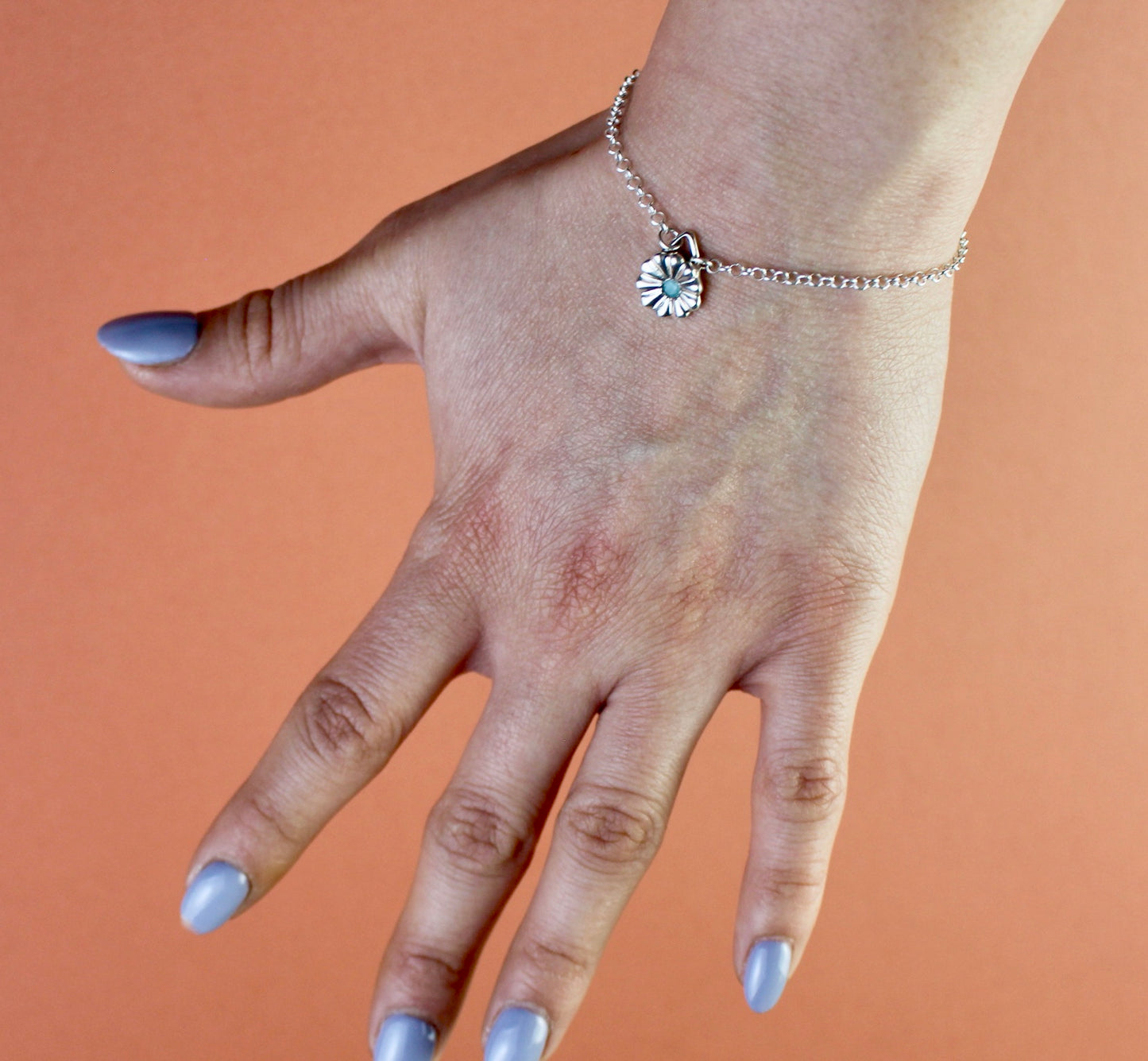 Innocent Daisy on Rolo Chain Bracelet