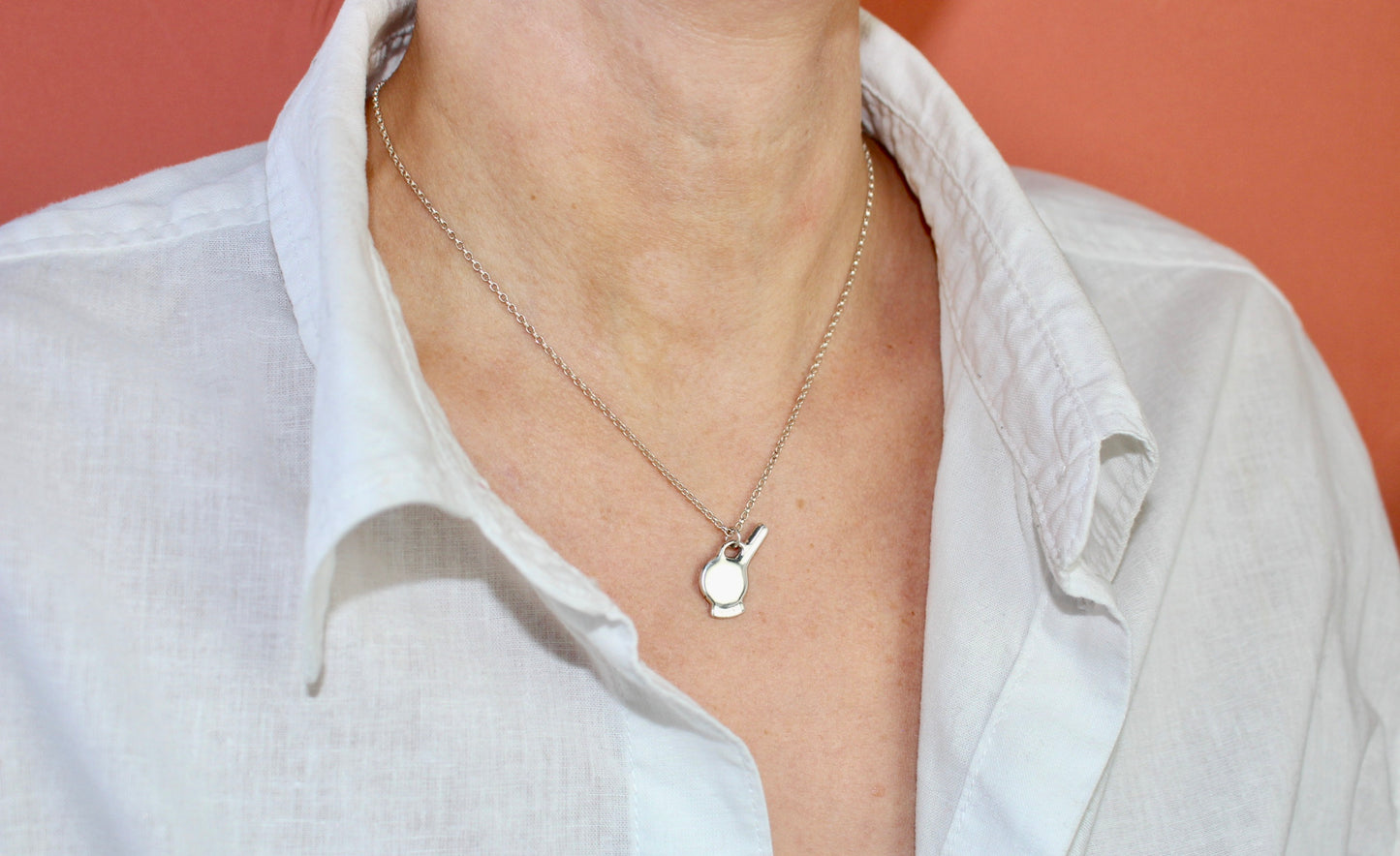 Jebina Necklace on Rolo Chain