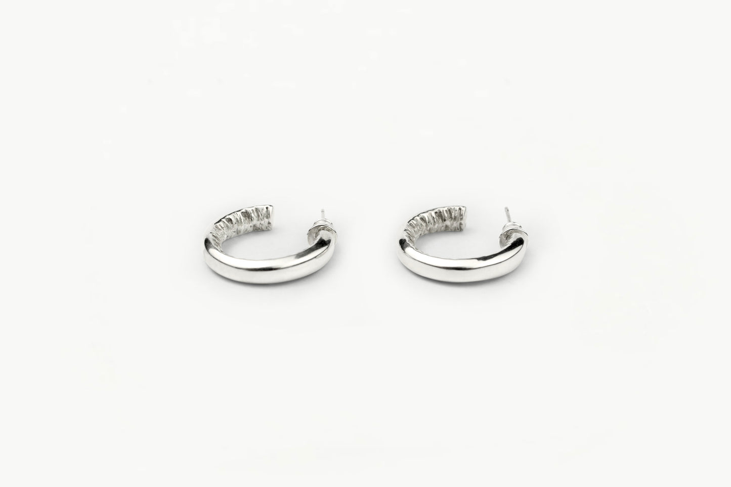 Rough with the Smooth Hoop Earrings