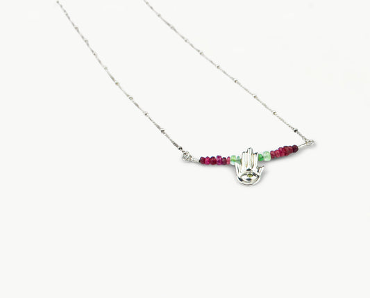 Hand of Fatima Beaded and Chain