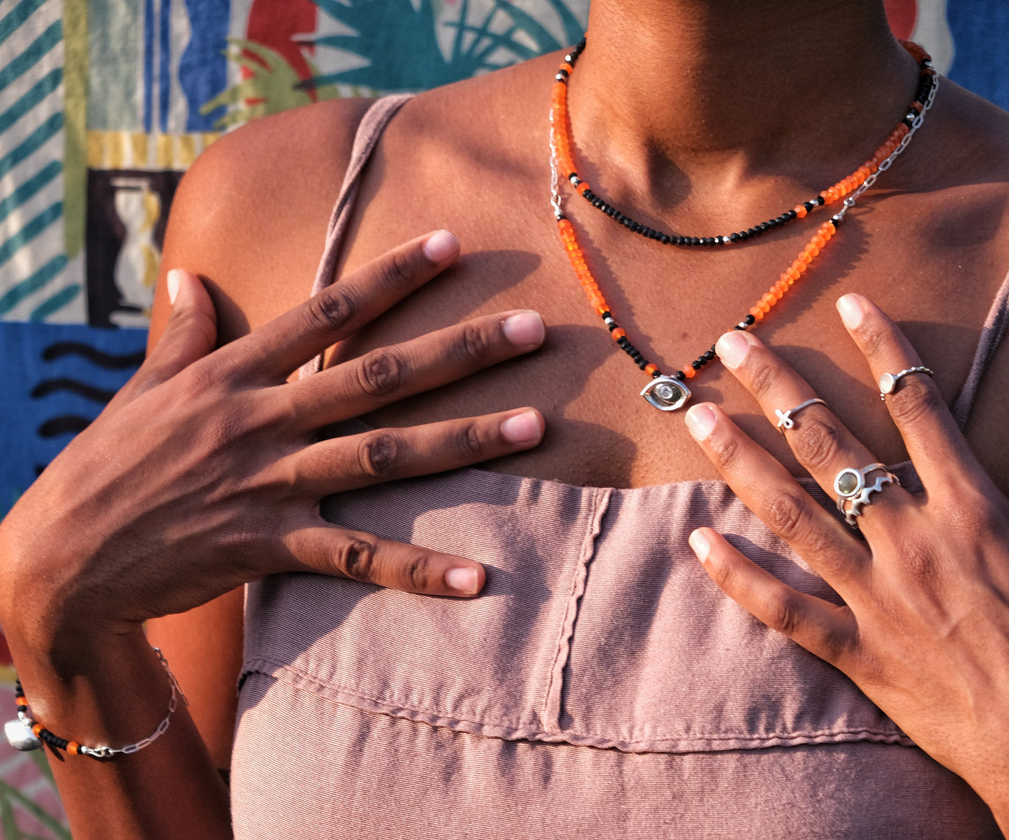 Weaving Beads Necklace