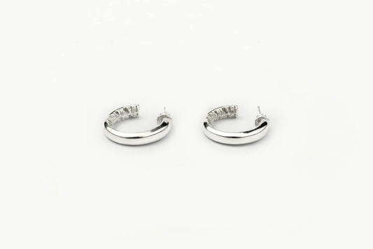 Rough with the Smooth Hoop Earrings